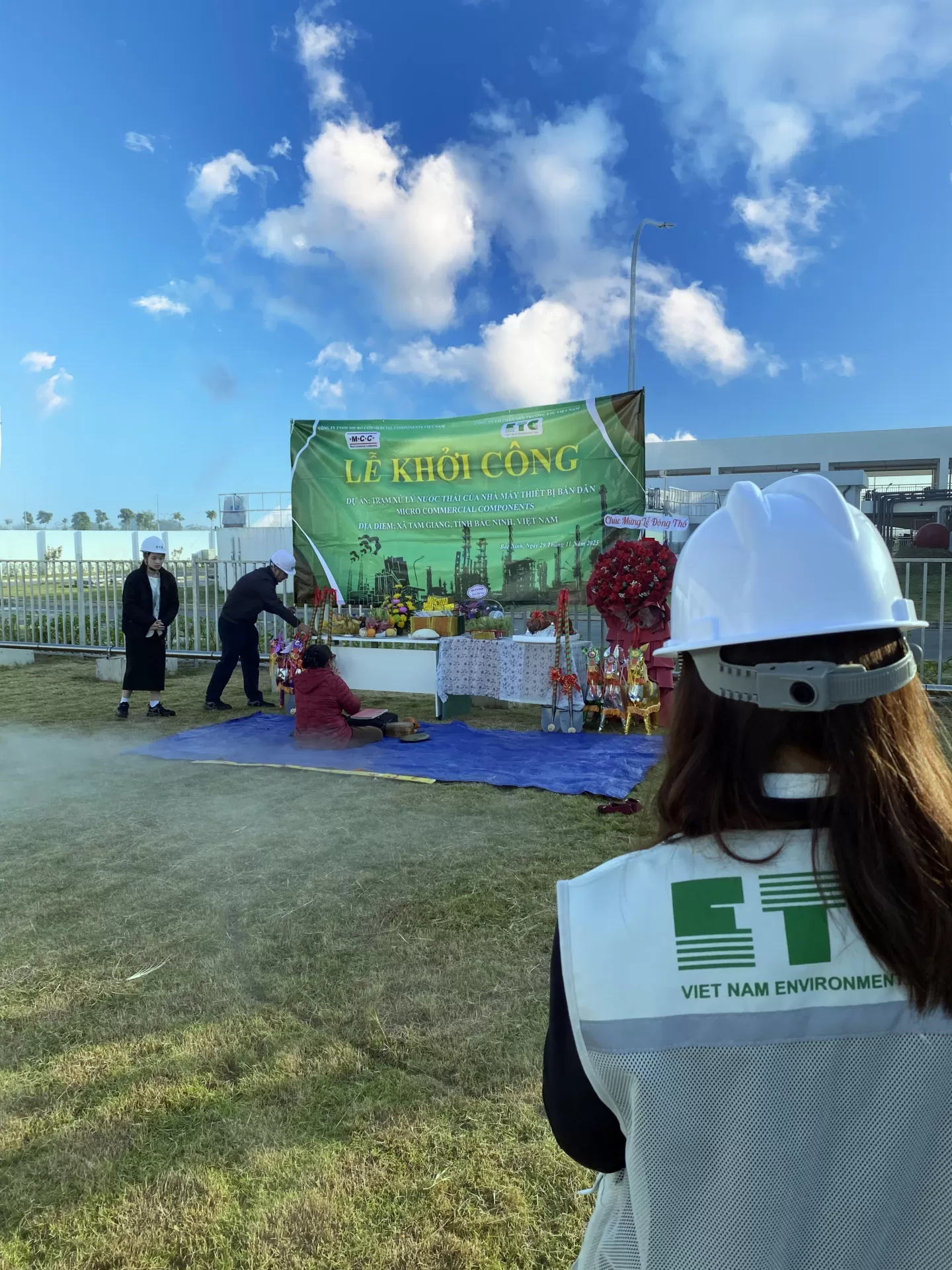 LỄ ĐỘNG THỔ DỰ ÁN TRẠM XỬ LÝ NƯỚC THẢI CÔNG TY TNHH MICRO COMMERCIAL COMPONENTS