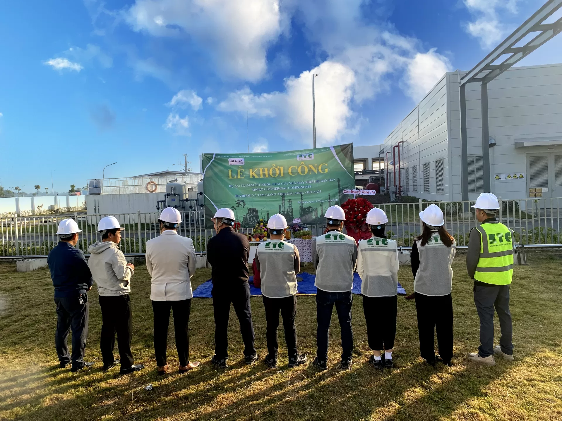 LỄ ĐỘNG THỔ DỰ ÁN TRẠM XỬ LÝ NƯỚC THẢI CÔNG TY TNHH MICRO COMMERCIAL COMPONENTS